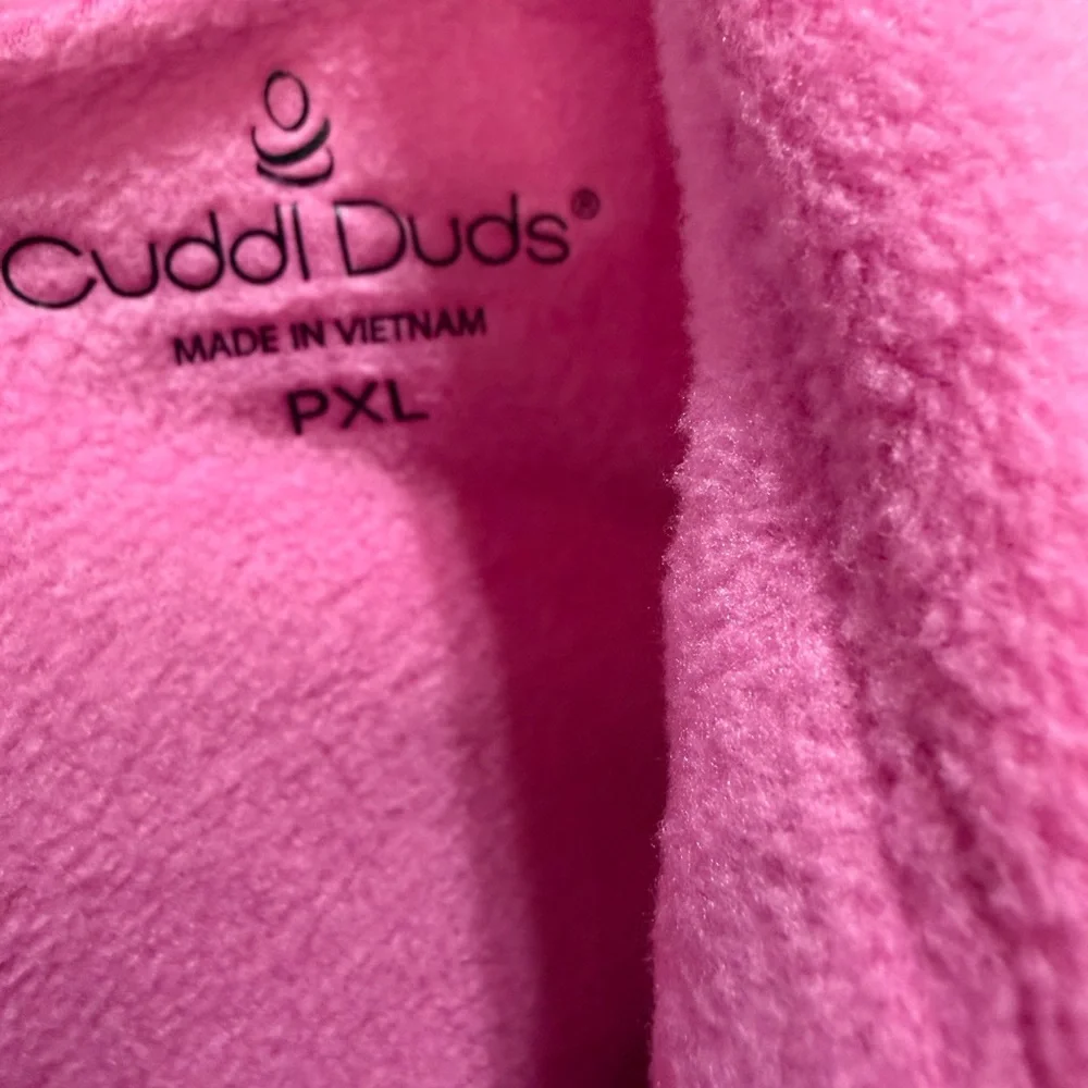 NWT Cuddl Duds Soft Pink Fleece Pajama Set E13